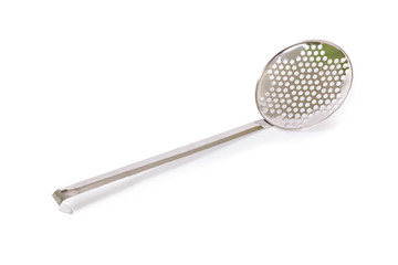 metal skimmer isolated on white background