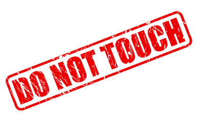 DO NOT TOUCH RED STAMP TEXT