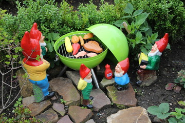 Grillende Zwerge
