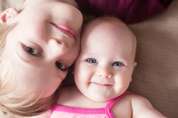 children, brother with sister