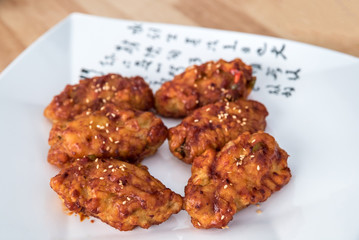 Spicy korean fried chicken