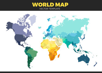 Color World Map Illustration