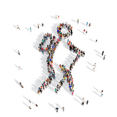 people walking competition sport 3d