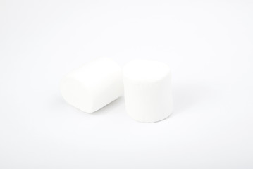 Marshmallows on white

