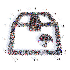 people box package shape 3d