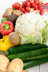 Assortment of fresh vegetables