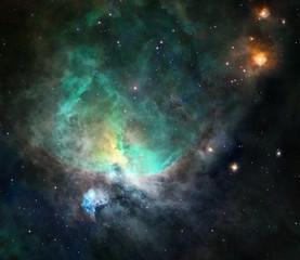 Fototapeta na wymiar Nebula in deep space