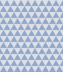 seamless vector pattern of dots and triangles.
