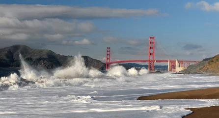 Printed roller blinds Baker Beach, San Francisco High waves on Baker Beach near the Golden Gate Bridge in San Francisco, California