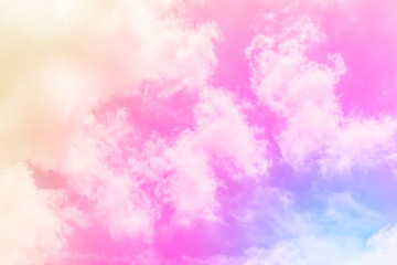 sun and cloud background with a pastel colored


