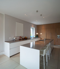 Modern house,minimal kitchen