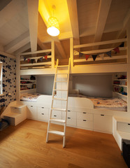 Modern house, modern bedroom