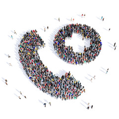 people handset consultation 3d