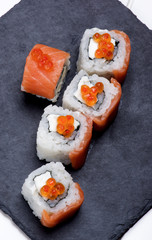 Salmon and Caviar Sushi
