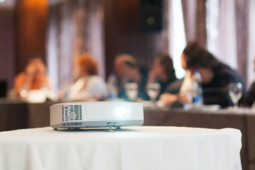 projector in seminar room