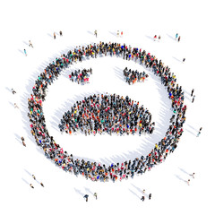 people 3d creative smiley