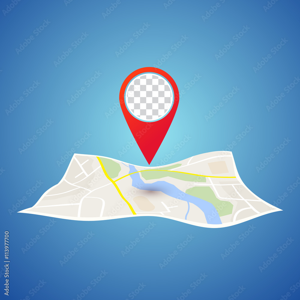 Poster Gps navigation vector concept.
