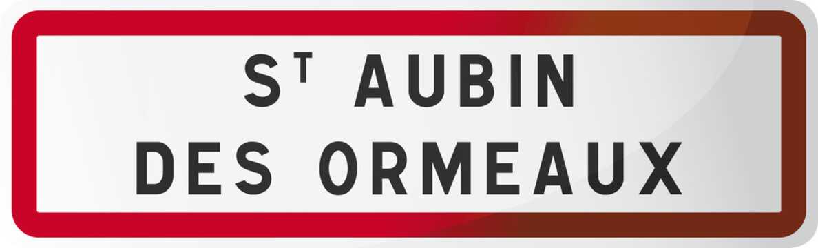 Saint Aubin des Ormeaux : Commune de Vend&eacute;e - 85 - Pays de la Loire -  France