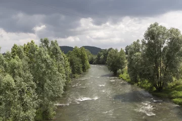Fototapete Rund river landscape © spetenfia