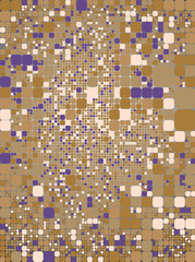 Square brown geometrical abstract background