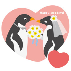 アデリーペンギン ウエディング