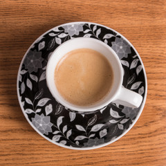 Kaffeetasse von oben