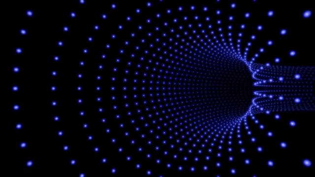3d space flight through the tube