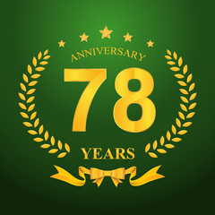 Naklejka premium Anniversary emblems template design