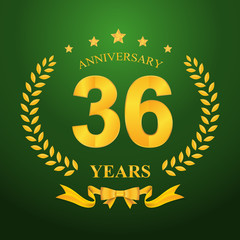 Anniversary emblems template design