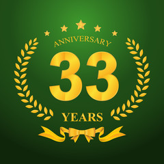 Anniversary emblems template design