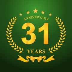 Anniversary emblems template design