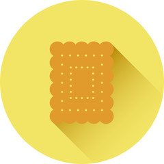 Cracker in flat style.