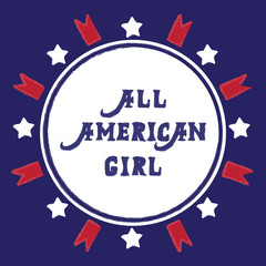 Vector illustration of Independence day