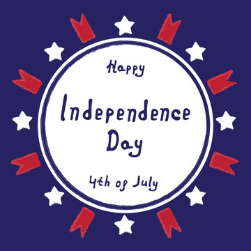 Vector illustration of Independence day