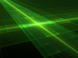 Naklejka premium New green technology fractal