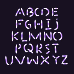 Flash light alphabet
