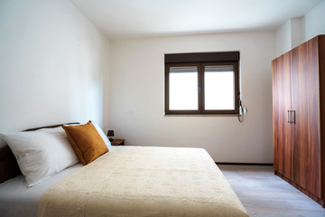 Interior of a bedroom in a guest house