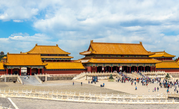 Gate of Supreme Harmony in the Forbidden City - Beijing