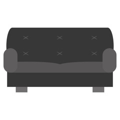 two seat sofa , vector illustration