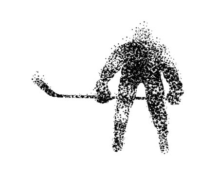 ice hockey player art 