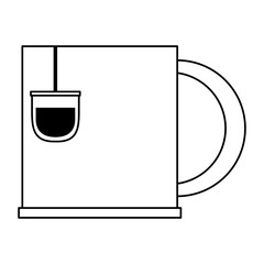 cup tea bag , vector illustration