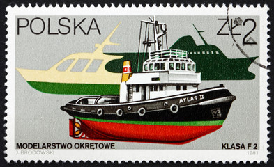 Postage stamp Poland 1981 Ship Model