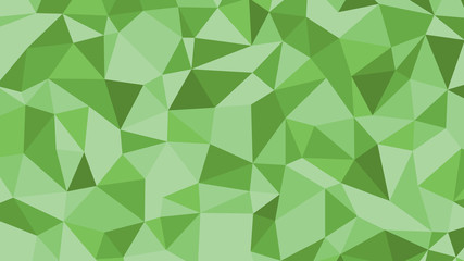 Abstract green vector lowploly of many triangles background for use in design
