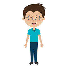 smiling avatar boy,vector graphic