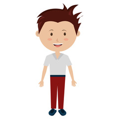smiling avatar boy,vector graphic