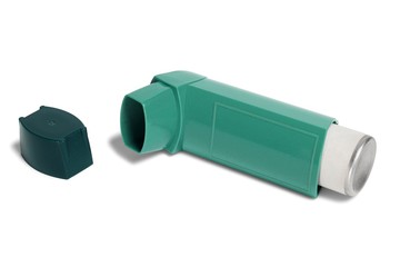 Open asthma inhaler