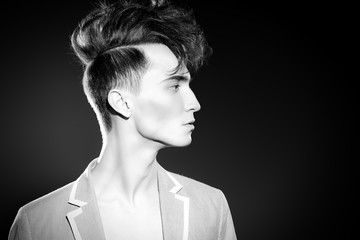 stylish upright hair