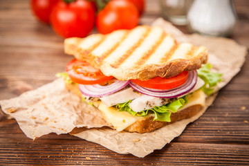 Grilled chicken sandwich
