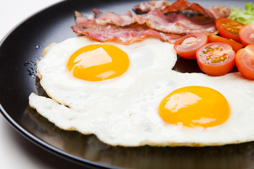 Traditional breakfast on a plate