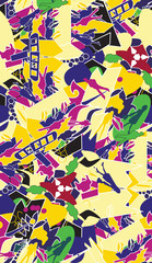 Patchwork seamless background